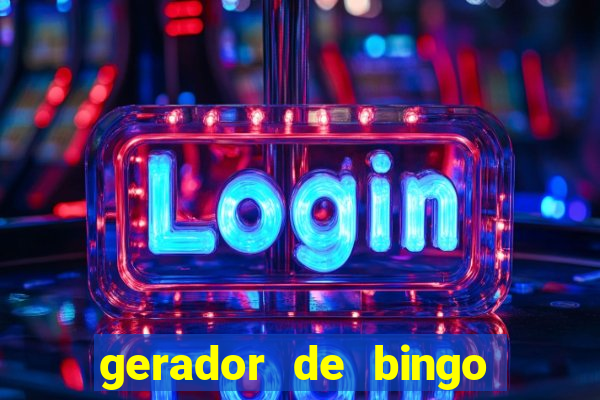 gerador de bingo de palavras